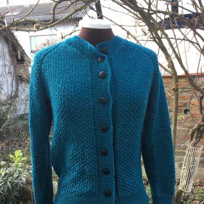 Strickjacke petrol